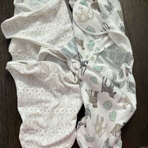 aden + anais White Baby Swaddle